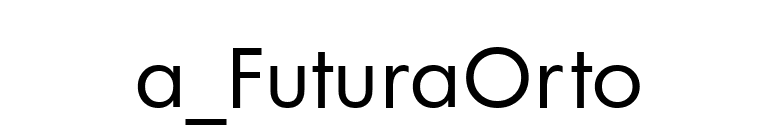 a_FuturaOrto font preview