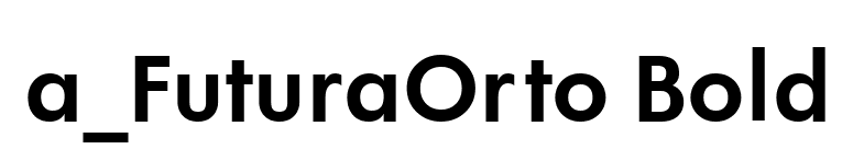 a_FuturaOrto Bold font preview