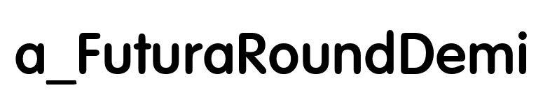 a_FuturaRoundDemi font preview