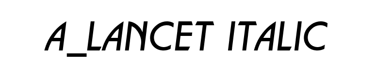 a_Lancet Italic font preview