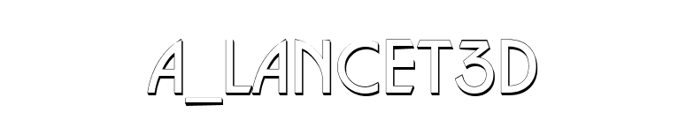 a_Lancet3D font preview