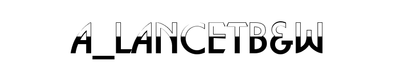 a_LancetB&W font preview