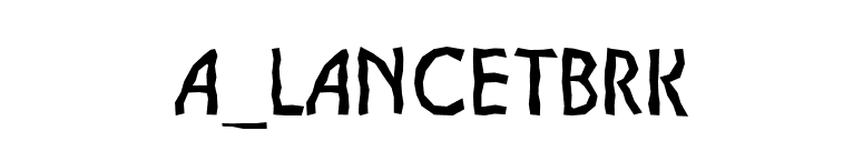 a_LancetBrk font preview