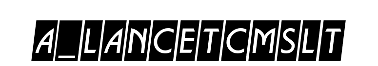 a_LancetCmSlt font preview