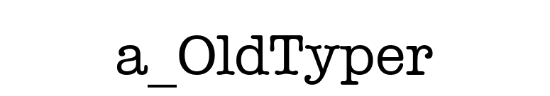 a_OldTyper font preview