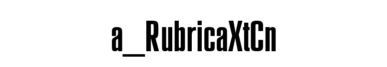 a_RubricaXtCn font preview