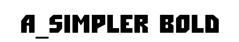 a_Simpler Bold font preview