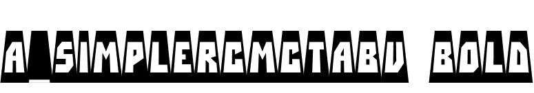 a_SimplerCmCtAbv Bold font preview