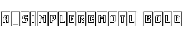 a_SimplerCmOtl Bold font preview