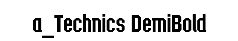 a_Technics DemiBold font preview