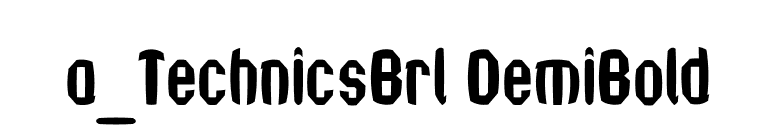 a_TechnicsBrl DemiBold font preview
