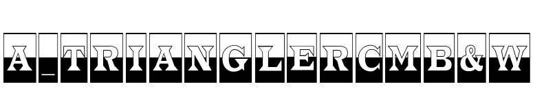 a_TrianglerCmB&W font preview