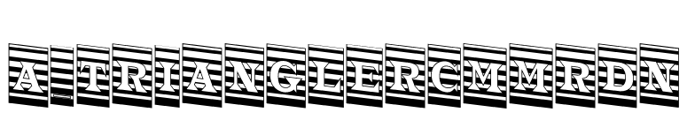a_TrianglerCmMrDn font preview