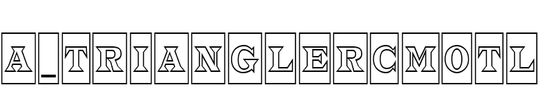 a_TrianglerCmOtl font preview