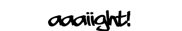 aaaiight! font preview