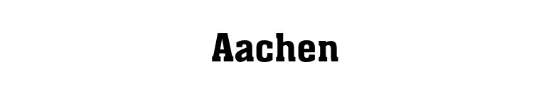 Aachen font preview
