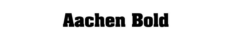 Aachen Bold font preview