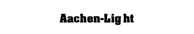 Aachen-Light font preview