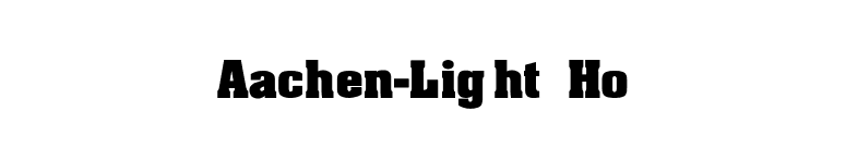 Aachen-Light Ho font preview