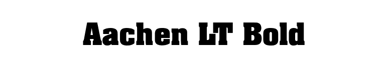 Aachen LT Bold font preview