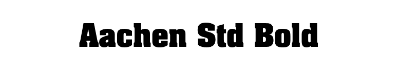 Aachen Std Bold font preview