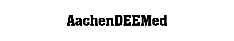 AachenDEEMed font preview
