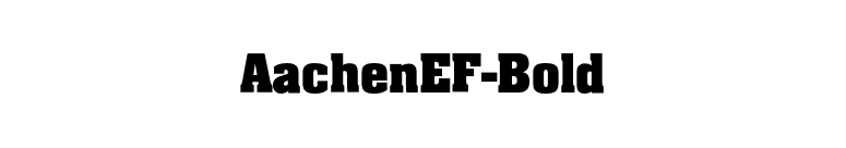 AachenEF-Bold font preview