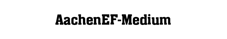 AachenEF-Medium font preview