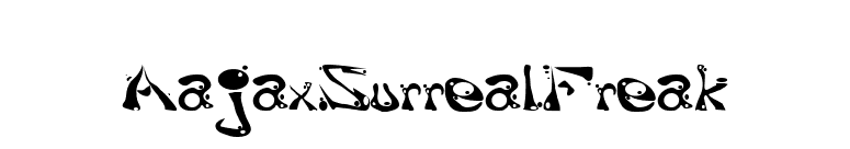 AajaxSurrealFreak font preview