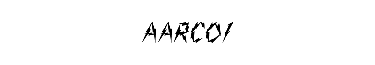 Aarco1 font preview