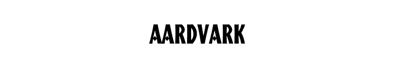 Aardvark font preview