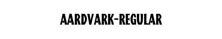 Aardvark-Regular font preview