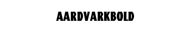 AardvarkBold font preview