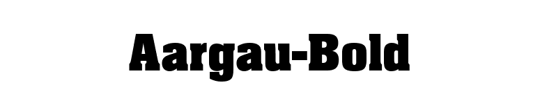 Aargau-Bold font preview