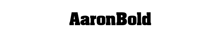 AaronBold font preview