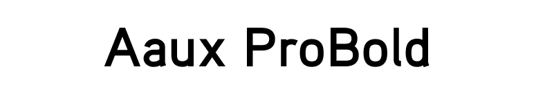 Aaux ProBold font preview