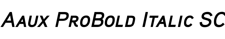 Aaux ProBold Italic SC font preview