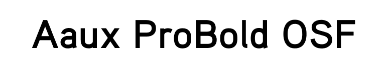 Aaux ProBold OSF font preview