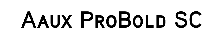 Aaux ProBold SC font preview
