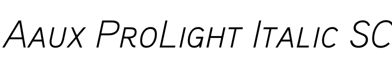 Aaux ProLight Italic SC font preview