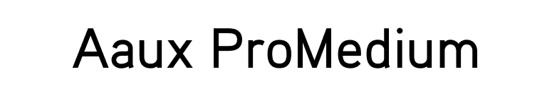 Aaux ProMedium font preview