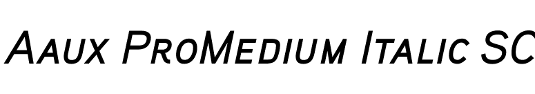 Aaux ProMedium Italic SC font preview