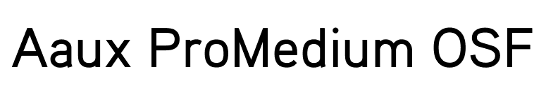 Aaux ProMedium OSF font preview