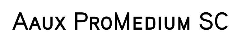 Aaux ProMedium SC font preview