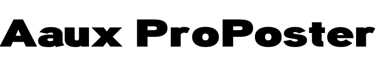 Aaux ProPoster font preview