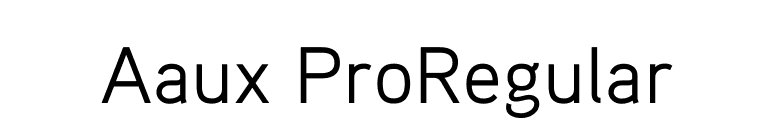 Aaux ProRegular font preview