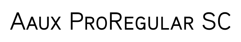 Aaux ProRegular SC font preview