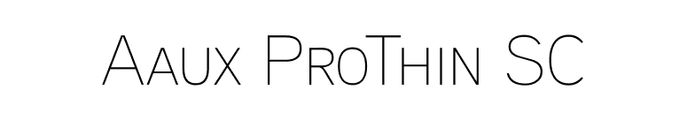Aaux ProThin SC font preview