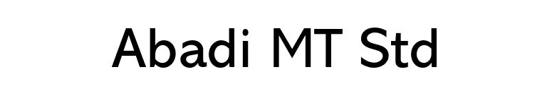 Abadi MT Std font preview