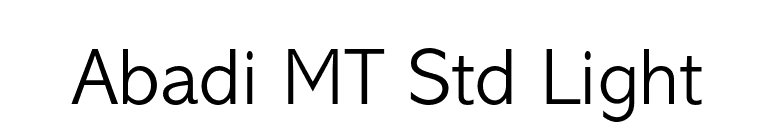 Abadi MT Std Light font preview